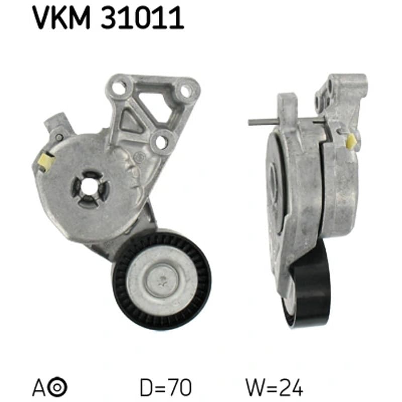 SKF VKM 31011 diržo įtempiklis, V formos rumbuotas diržas