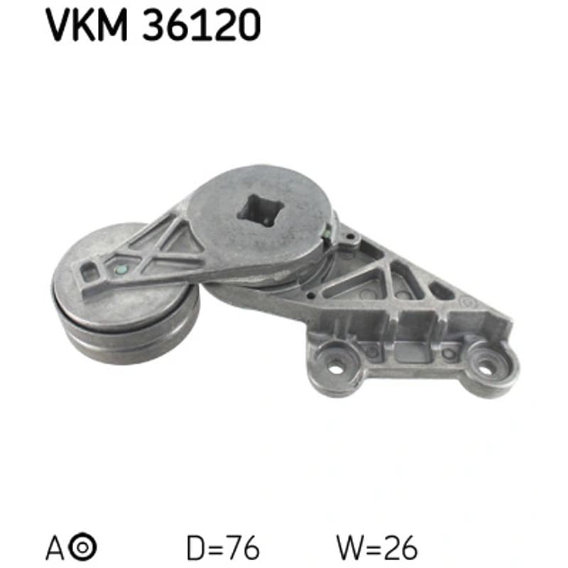 SKF VKM 36120 diržo įtempiklis, V formos rumbuotas diržas