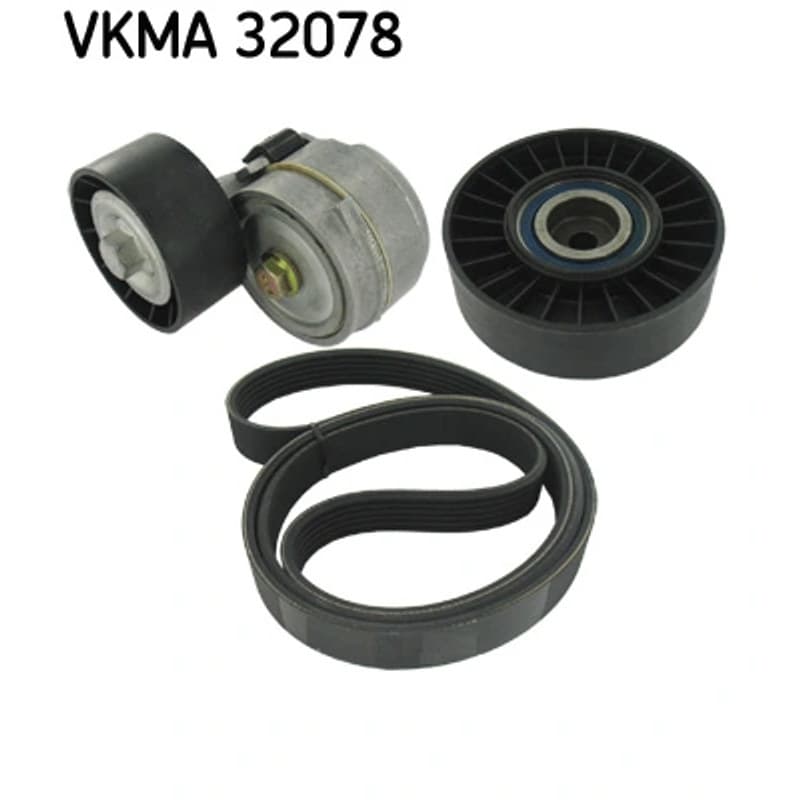 SKF VKMA 32078 V formos rumbuotas diržas, komplektas