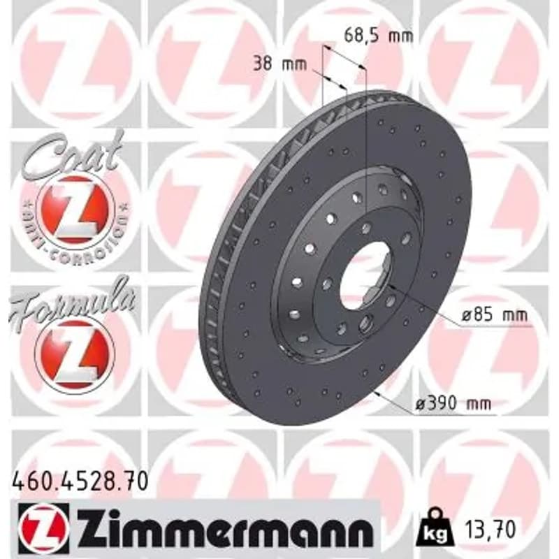 ZIMMERMANN stabdžių diskas 460.4528.70