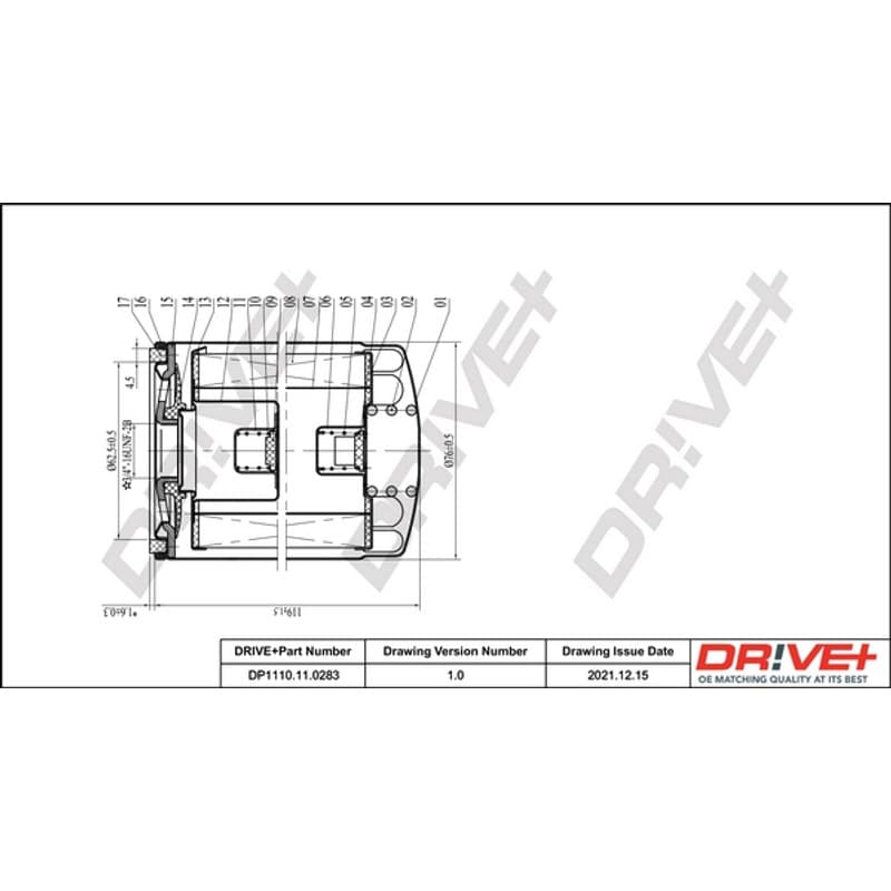 DRVE alyvos filtras DP1110.11.0283