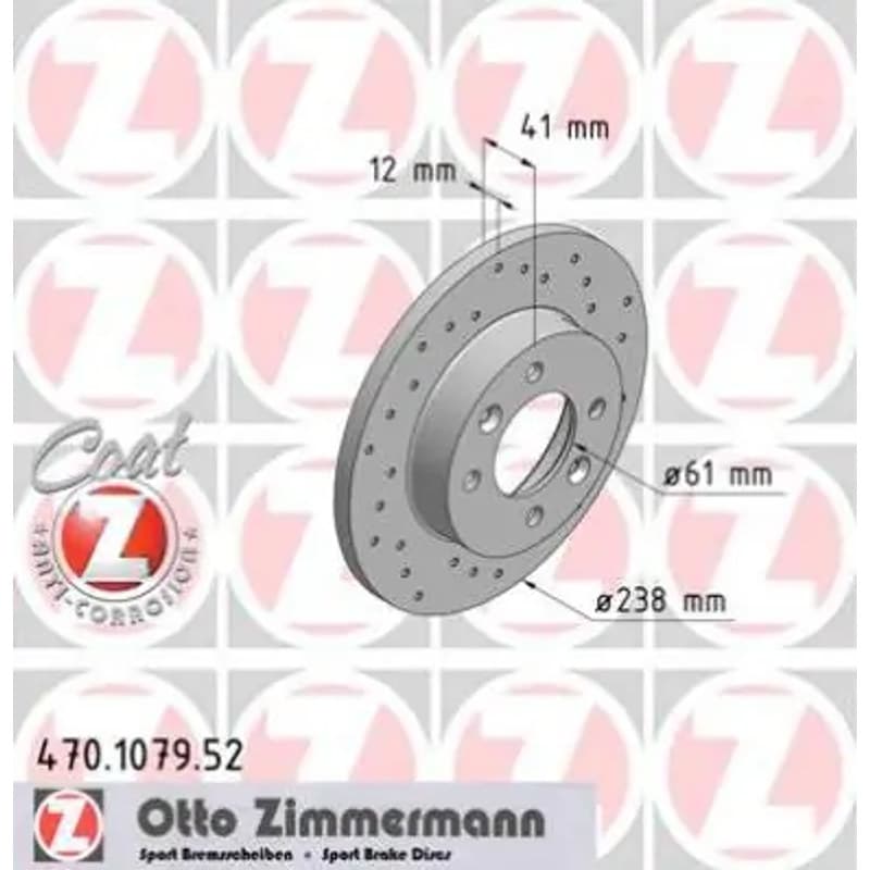 ZIMMERMANN stabdžių diskas 470.1079.52