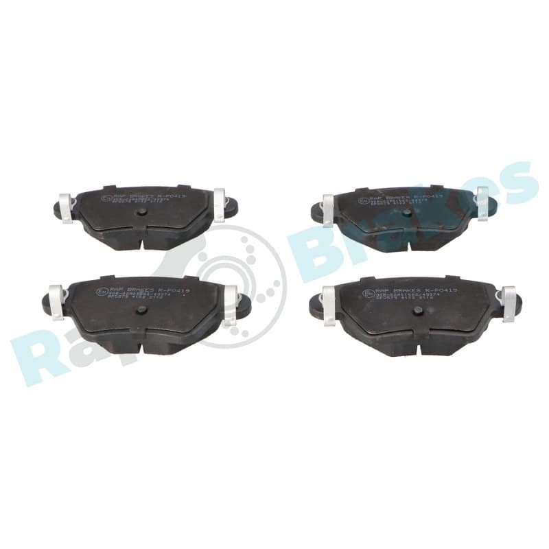 RAPBRAKES stabdžių trinkelių rinkinys, diskinis stabdys R-P0419