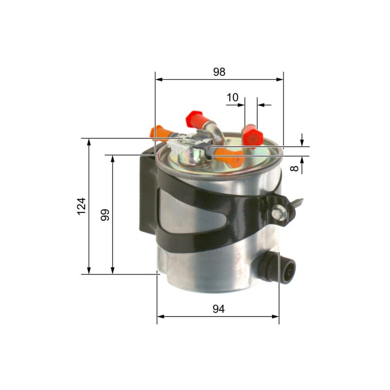 BOSCH F 026 402 016 kuro filtras