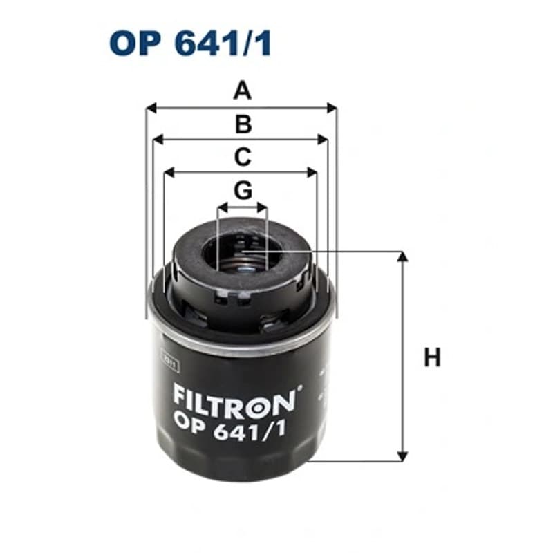 FILTRON Alyvos filtras OP 641/1