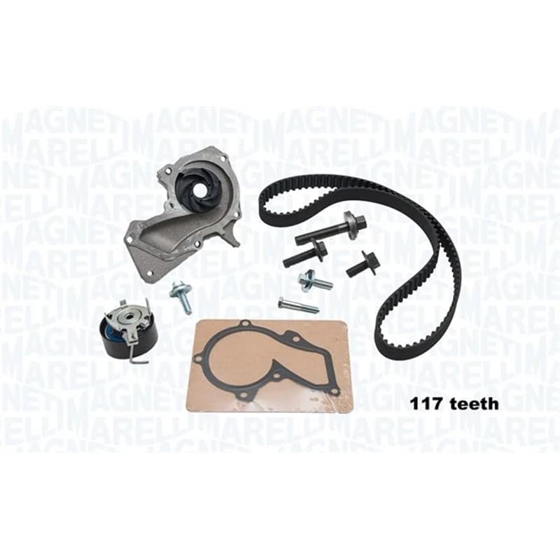 MAGNETIMARELLI vandens siurblio ir paskirstymo diržo komplektas 341405780001