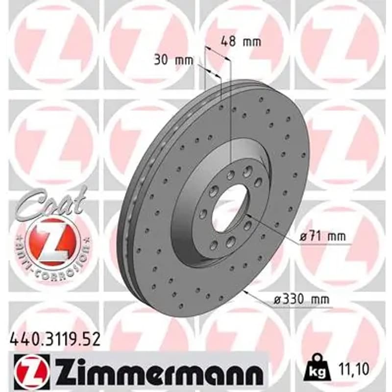 ZIMMERMANN stabdžių diskas 440.3119.52
