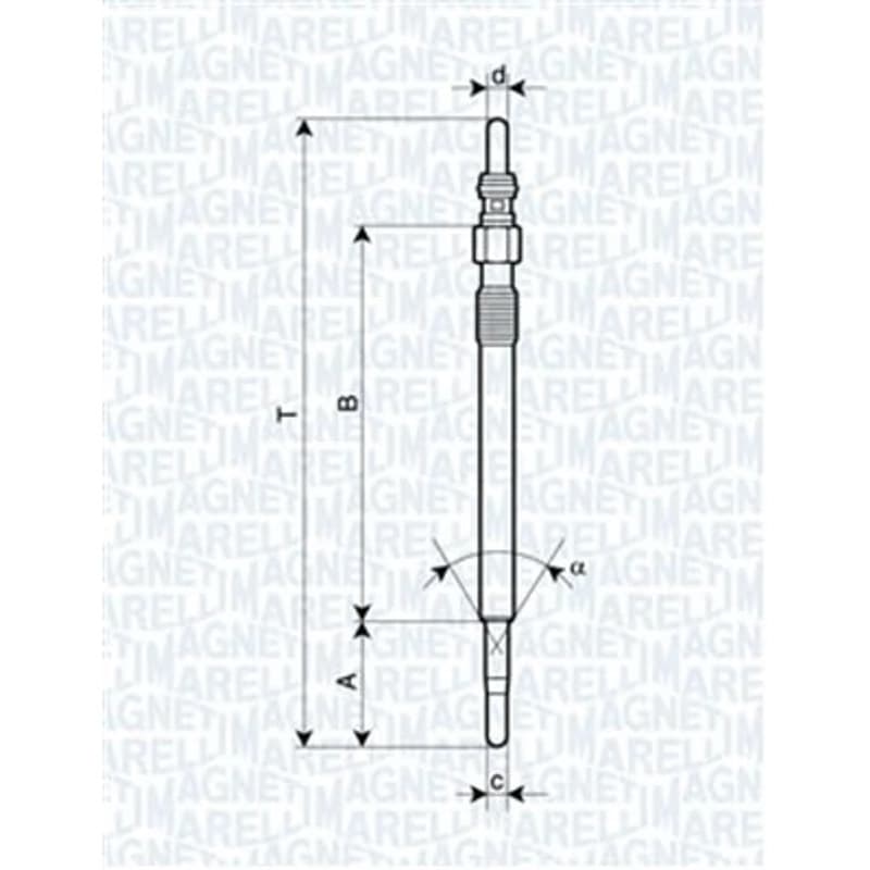 MAGNETIMARELLI Kaitinimo žvakė 062900047304