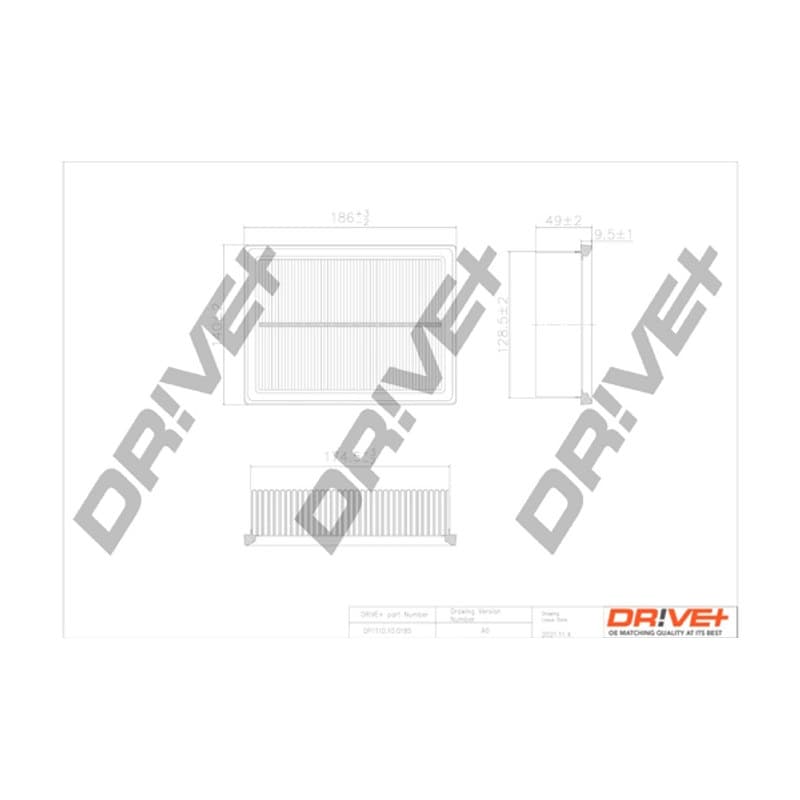 DRVE DP1110.10.0185 oro filtras