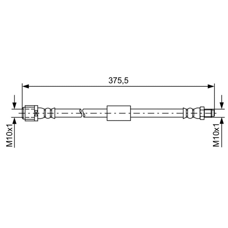 BOSCH 1 987 481 608 stabdžių žarnelė