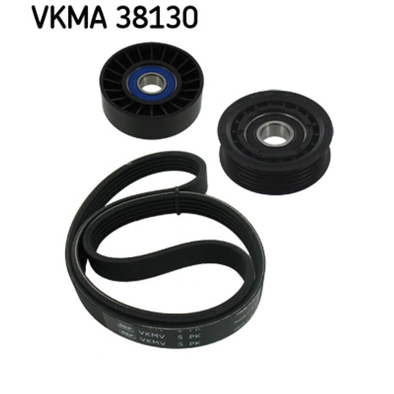 SKF VKMA 38130 V formos rumbuotas diržas, komplektas