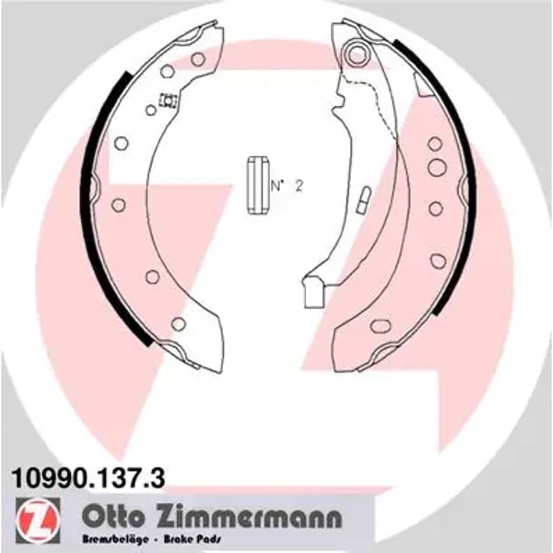 ZIMMERMANN 10990.137.3 stabdžių trinkelių komplektas, stovėjimo stabdis
