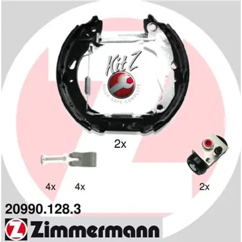 ZIMMERMANN stabdžių trinkelių komplektas 20990.128.3