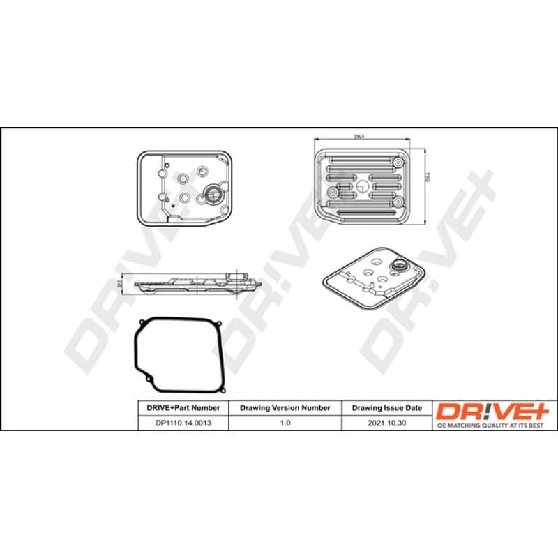 DRVE hidraulinių filtrų komplektas, automatinė transmisija DP1110.14.0013