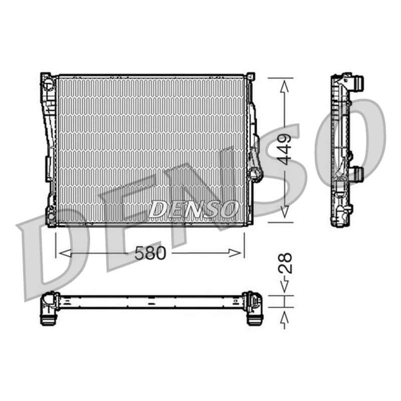 DENSO radiatorius, variklio aušinimas DRM05069