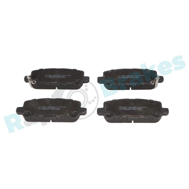 RAPBRAKES stabdžių trinkelių rinkinys, diskinis stabdys R-P1633