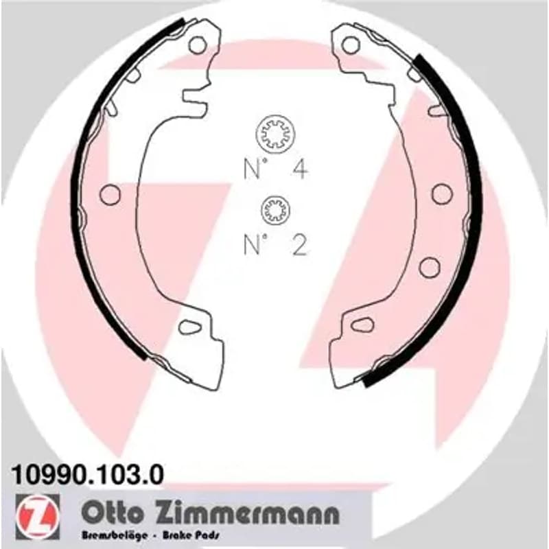 ZIMMERMANN 10990.103.0 stabdžių trinkelių komplektas