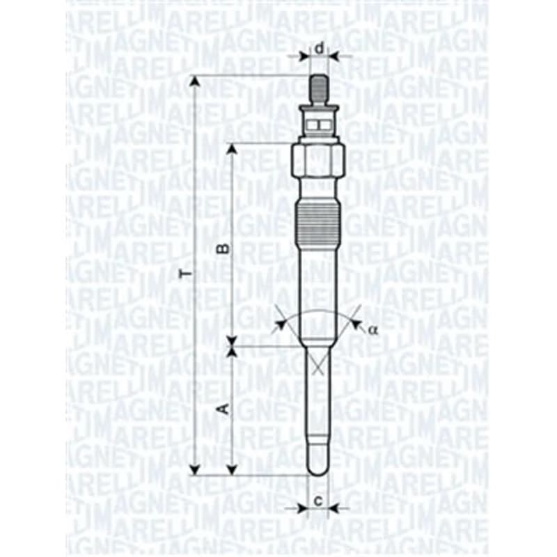 MAGNETIMARELLI kaitinimo žvakė 062900007304
