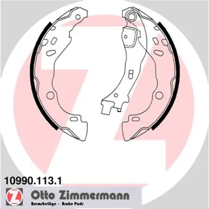 ZIMMERMANN 10990.113.1 stabdžių trinkelių komplektas