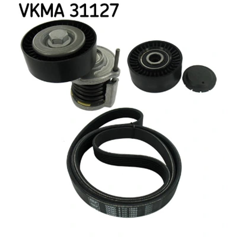 SKF VKMA 31127 V formos rumbuotas diržas, komplektas