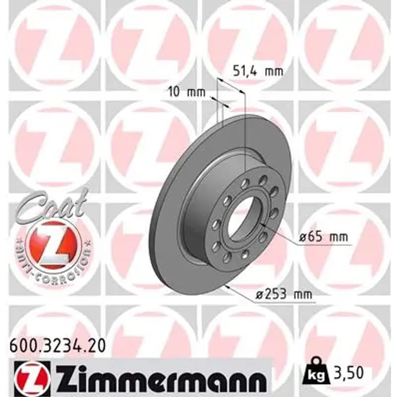 ZIMMERMANN stabdžių diskas 600.3234.20