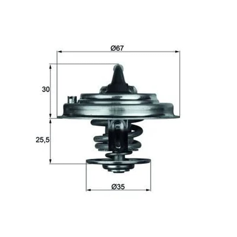 MAHLE TX 34 87D termostatas, aušinimo skystis