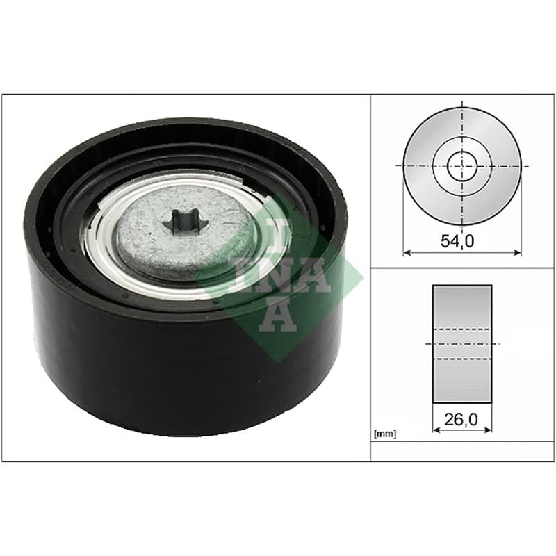 SCHAEFFLERINA 532 0672 10 Kreipiantysis skriemulys, V formos rumbuotas diržas
