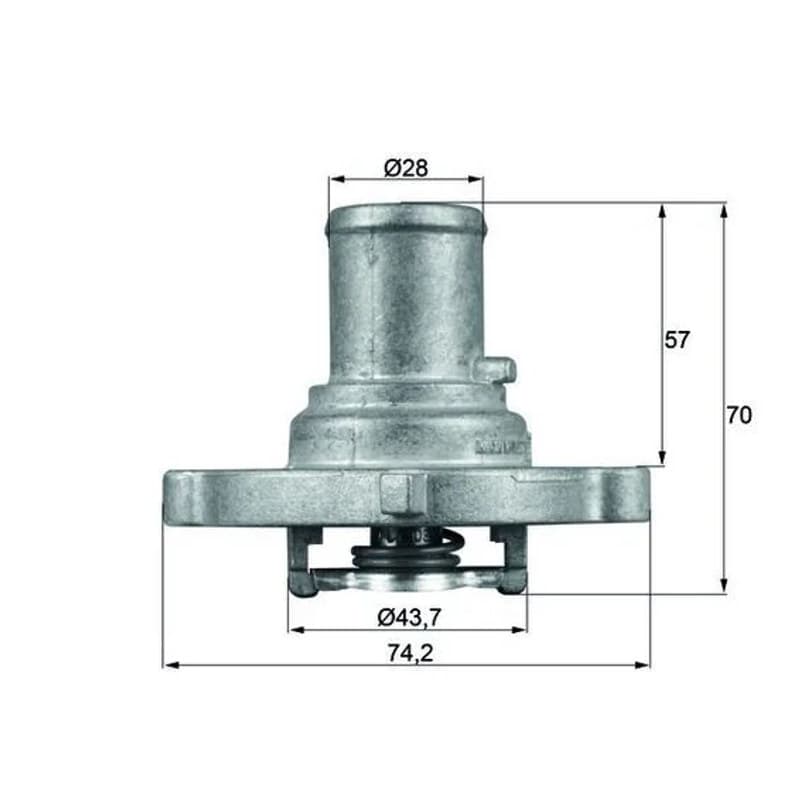 MAHLE TI 122 87D termostatas, aušinimo skystis