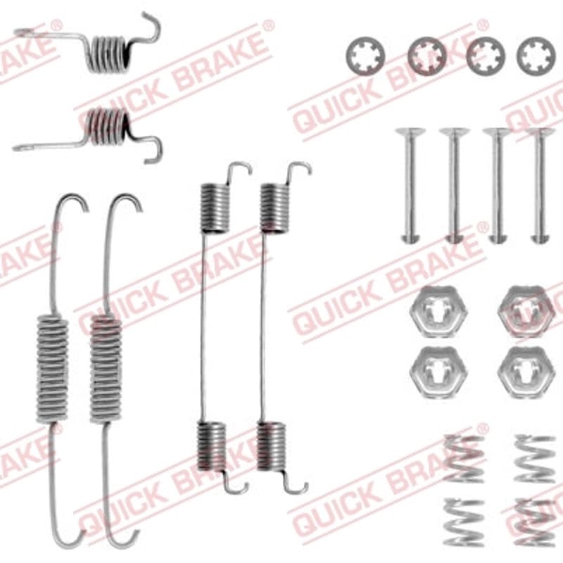QUICKBRAKE priedų komplektas, stabdžių trinkelės 105-0674