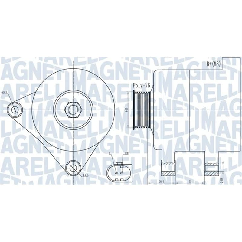 MAGNETIMARELLI kintamosios srovės generatorius 063731985010