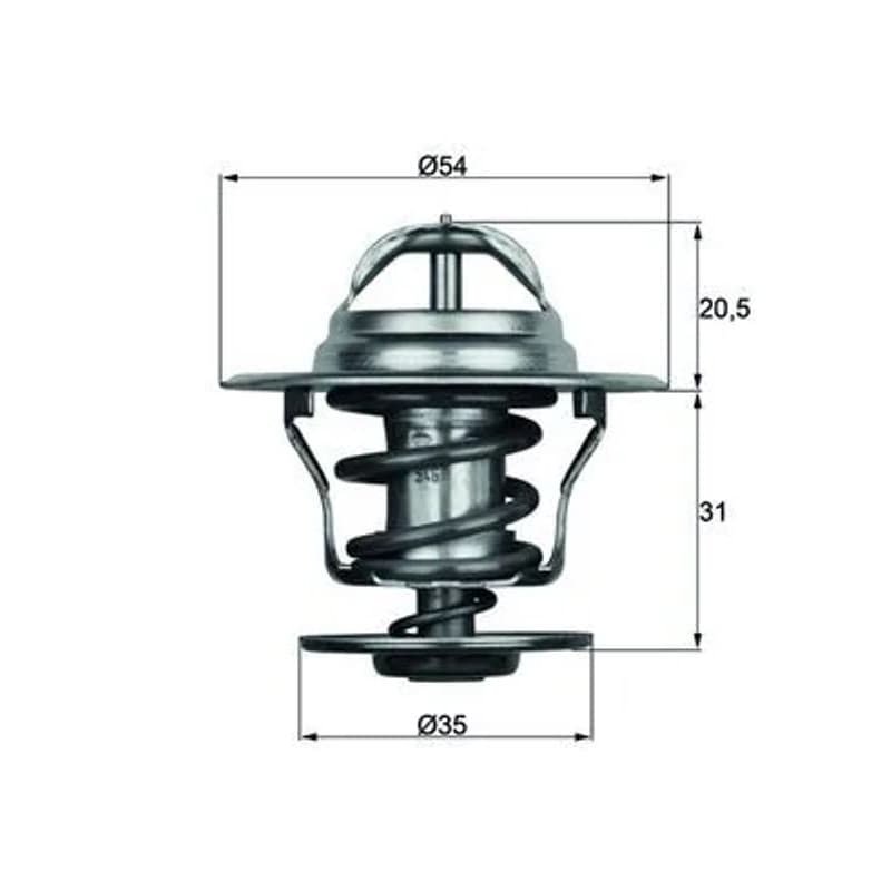 MAHLE TX 15 87D termostatas, aušinimo skystis