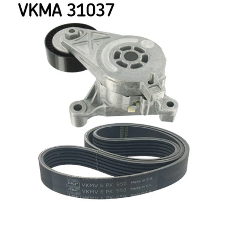 SKF VKMA 31037 V formos rumbuotas diržas, komplektas