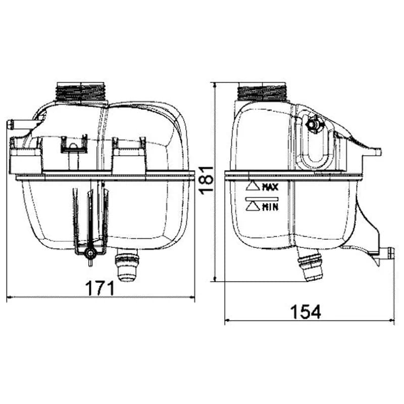 MAHLE CRT 87 001S išsiplėtimo bakelis, aušinimo skystis