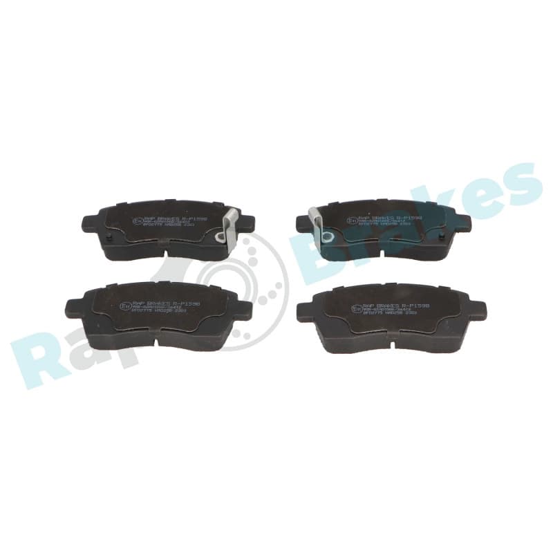 RAPBRAKES stabdžių trinkelių rinkinys, diskinis stabdys R-P1598