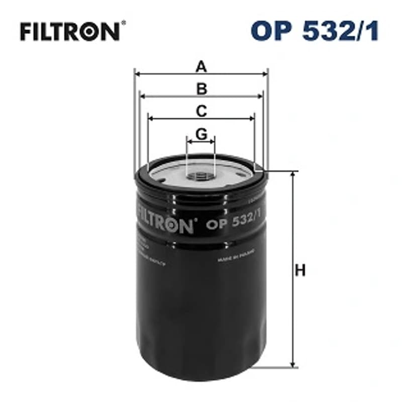 FILTRON alyvos filtras OP 532/1