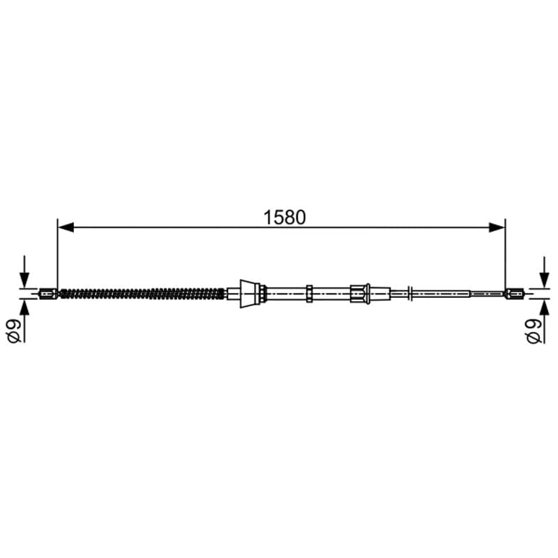 BOSCH 1 987 482 446 trosas, stovėjimo stabdys