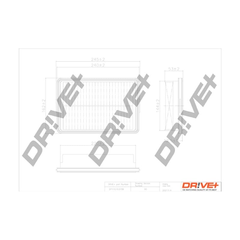 DRVE oro filtras DP1110.10.0708