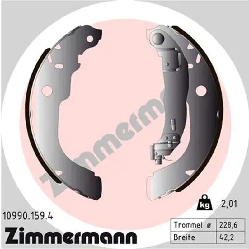 ZIMMERMANN stabdžių trinkelių komplektas 10990.159.4