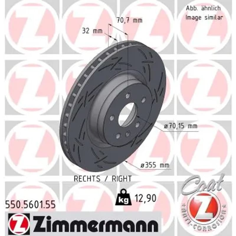 ZIMMERMANN stabdžių diskas 550.5601.55