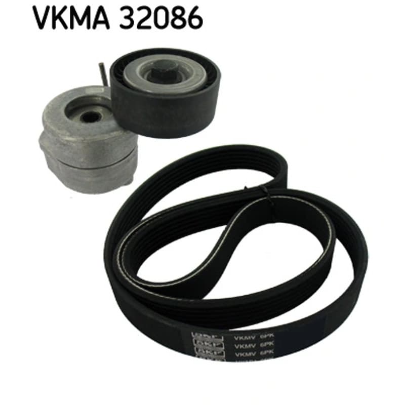 SKF VKMA 32086 V formos rumbuotas diržas, komplektas