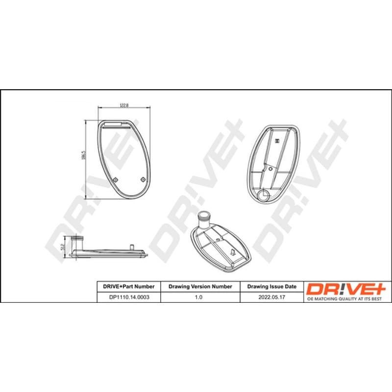 DRVE hidraulinių filtrų komplektas, automatinė transmisija DP1110.14.0003