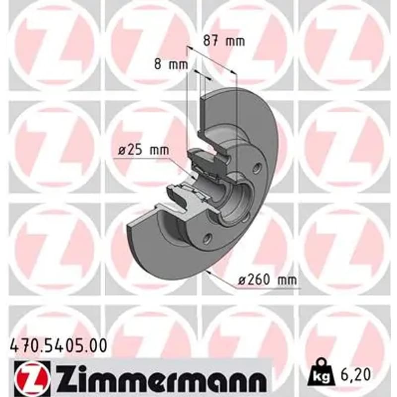 ZIMMERMANN stabdžių diskas 470.5405.00