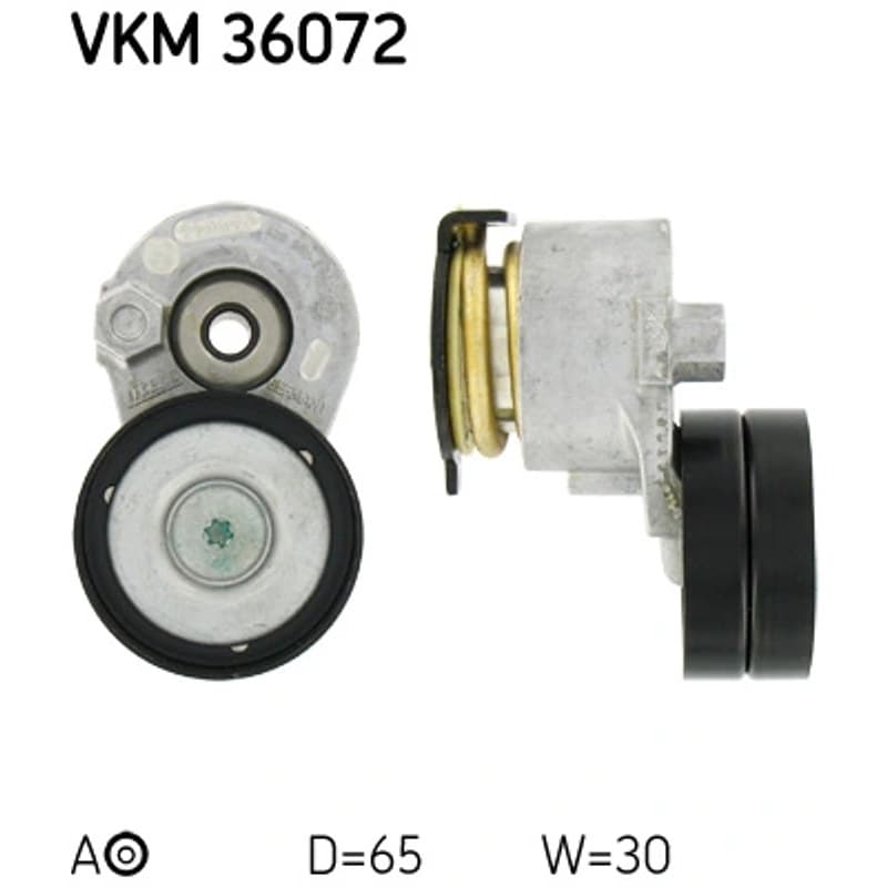 SKF VKM 36072 diržo įtempiklis, V formos rumbuotas diržas