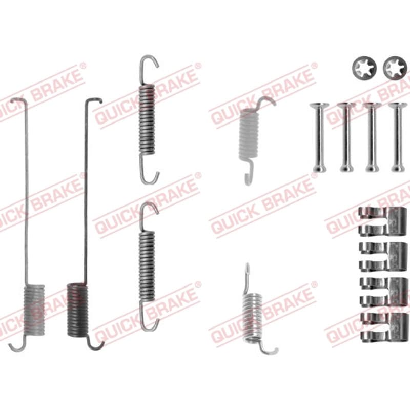 QUICKBRAKE priedų komplektas, stabdžių trinkelės 105-0739