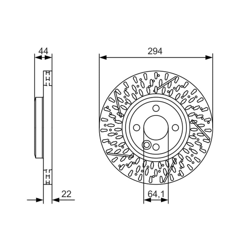 BOSCH 0 986 479 A69 stabdžių diskas