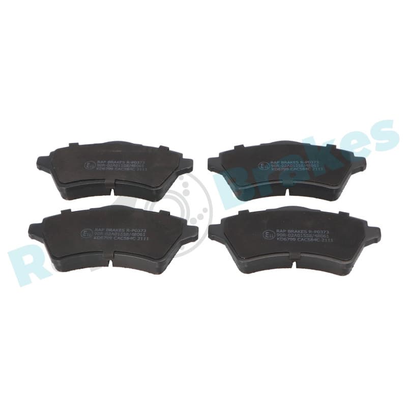 RAPBRAKES stabdžių trinkelių rinkinys, diskinis stabdys R-P0373