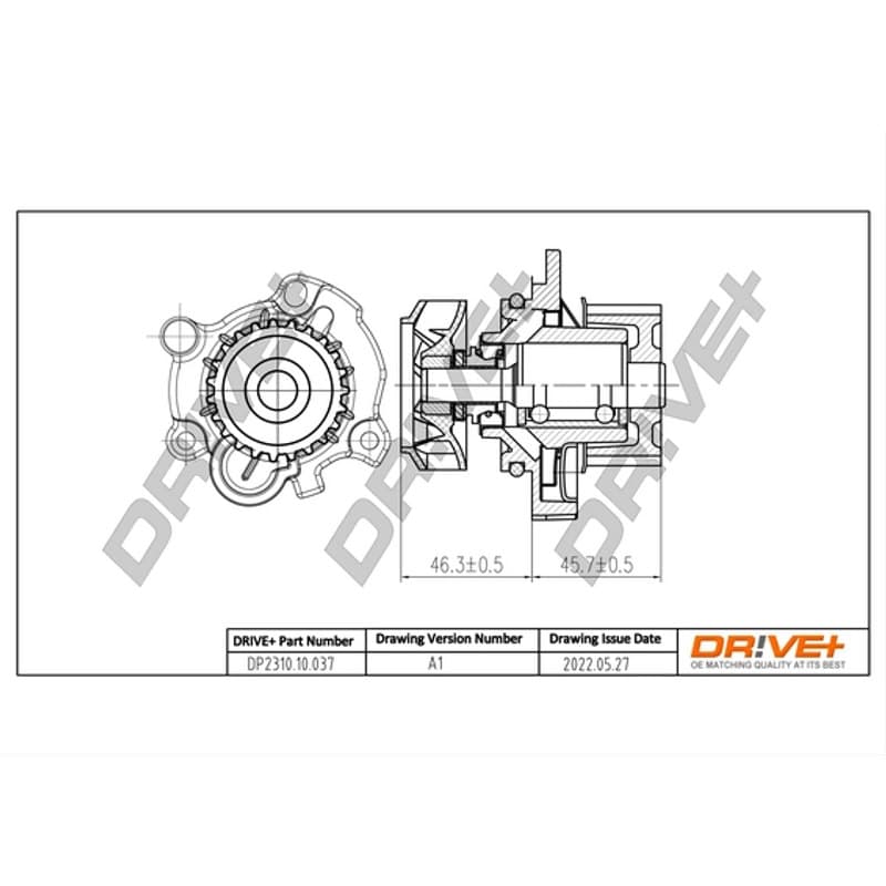 DRVE Vandens siurblys, variklio aušinimas DP2310.10.037