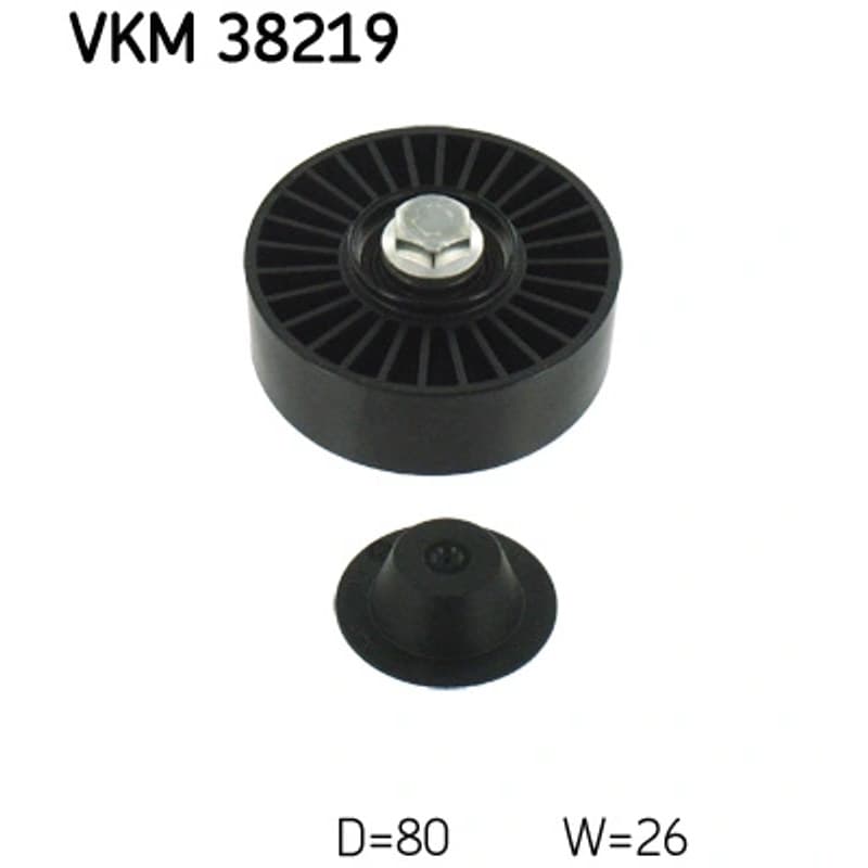 SKF VKM 38219 kreipiantysis skriemulys, V formos rumbuotas diržas