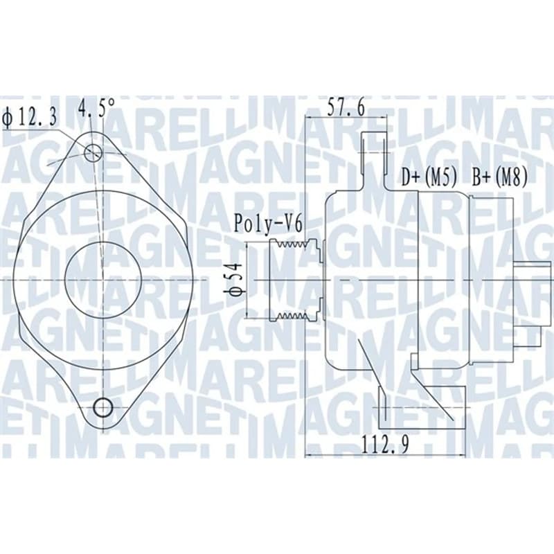 MAGNETIMARELLI kintamosios srovės generatorius 063732050010
