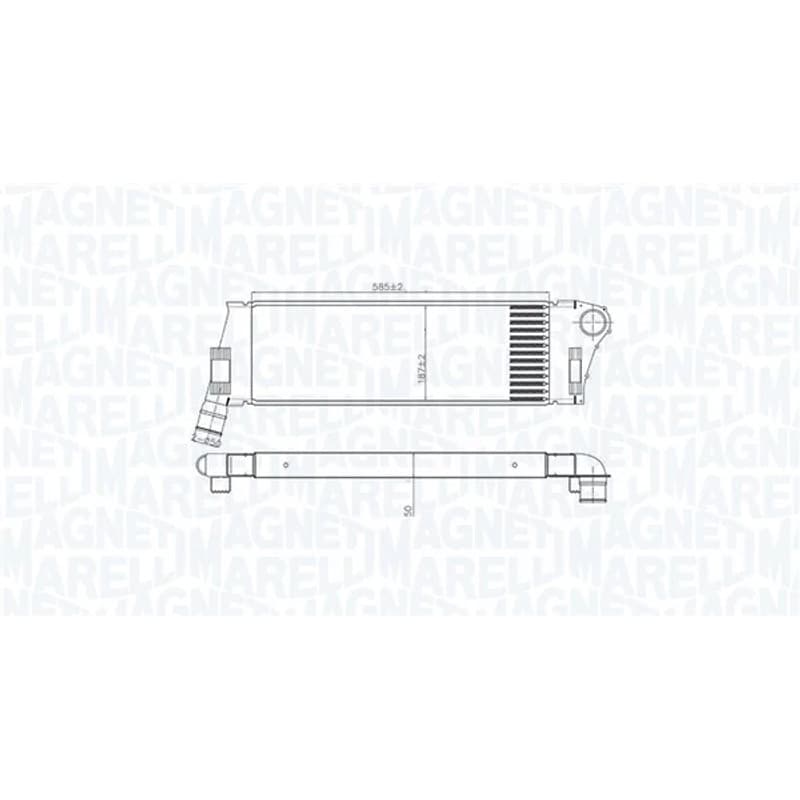 MAGNETIMARELLI tarpinis suslėgto oro aušintuvas, kompresorius 351319206240
